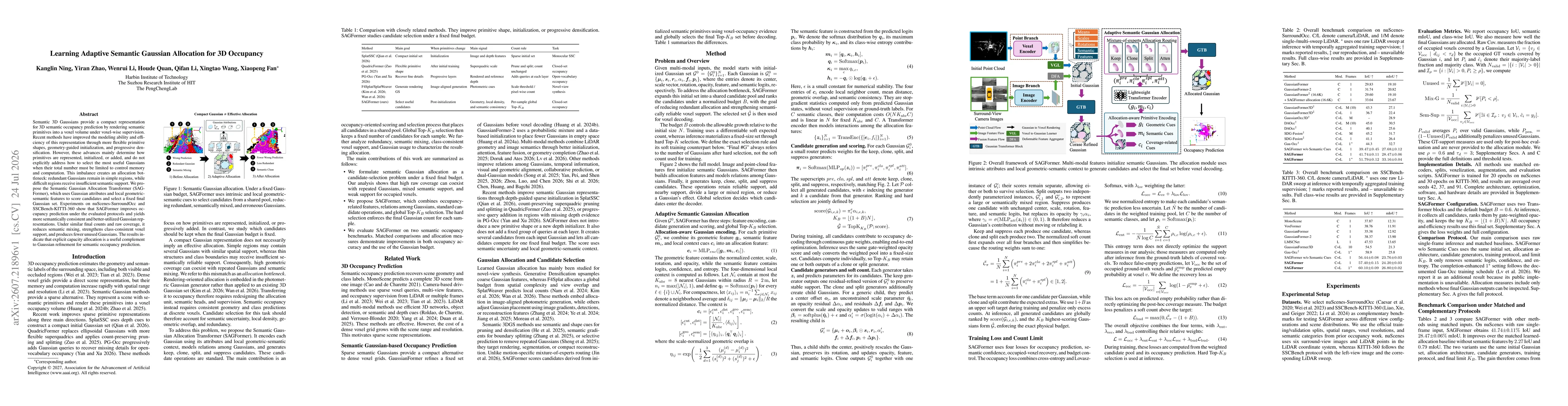 Thumbnail for Learning Adaptive Semantic Gaussian Allocation for 3D Occupancy
