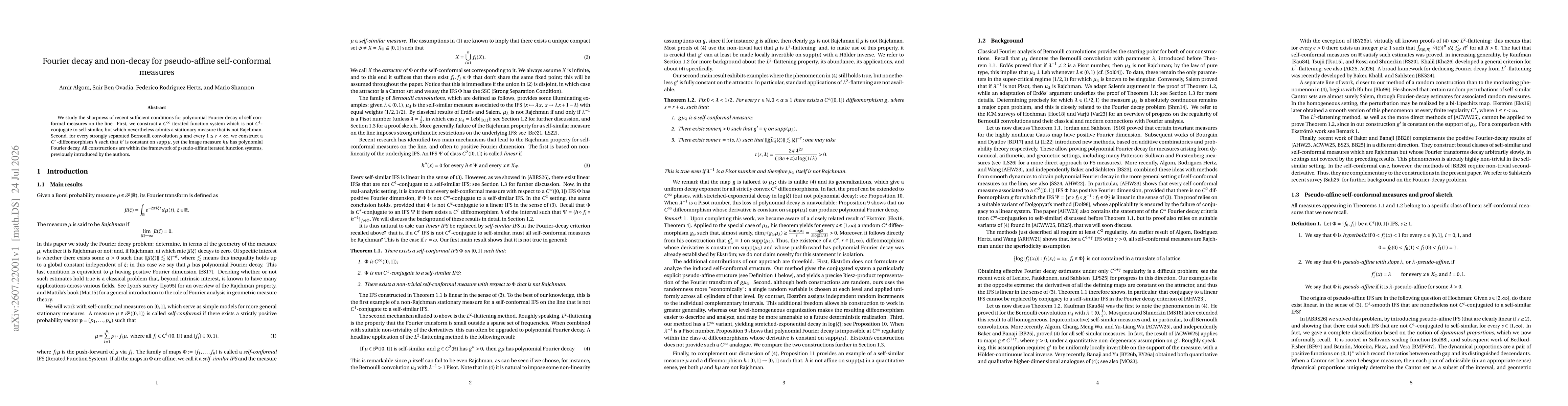 Thumbnail for Fourier decay and non-decay for pseudo-affine self-conformal measures