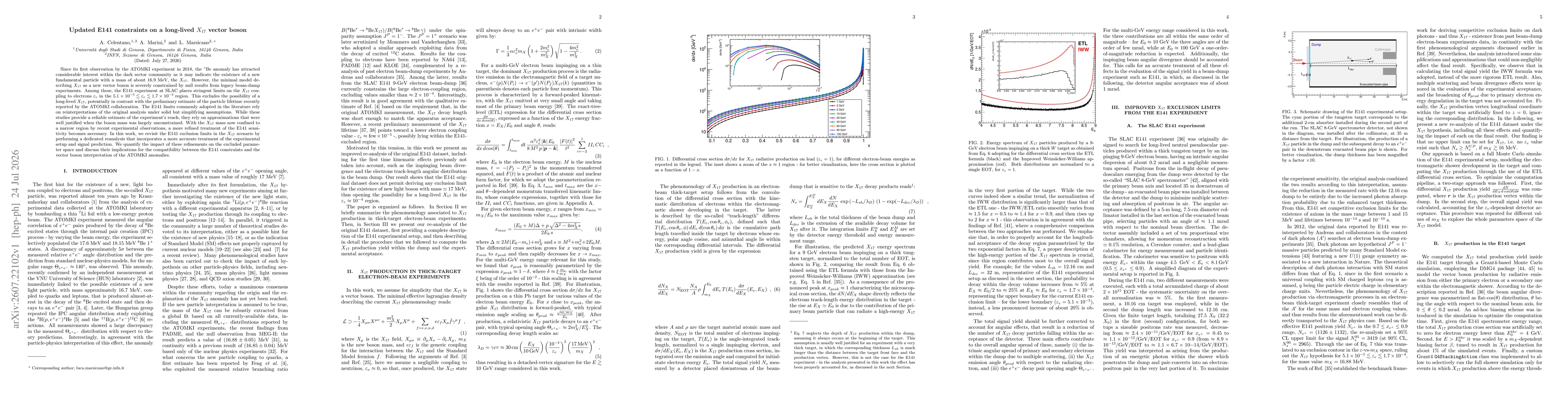 Thumbnail for Updated E141 constraints on a long-lived $X_{17}$ vector boson