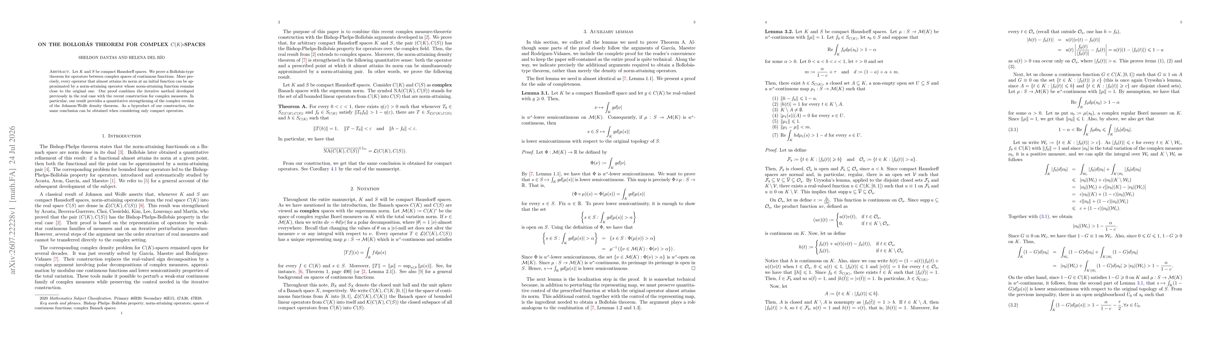 Thumbnail for On the Bollobás theorem for complex $C(K)$-spaces