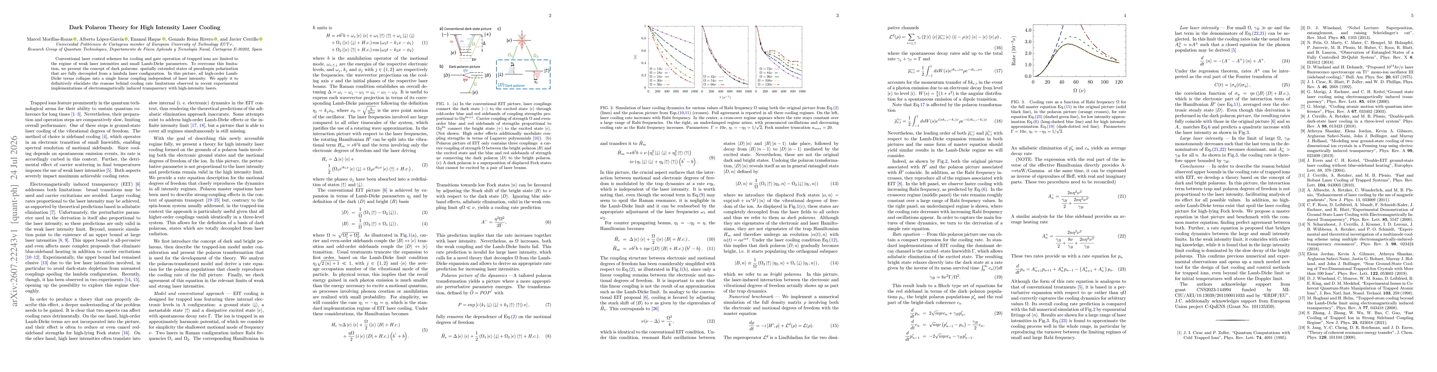 Thumbnail for Dark Polaron Theory for High Intensity Laser Cooling