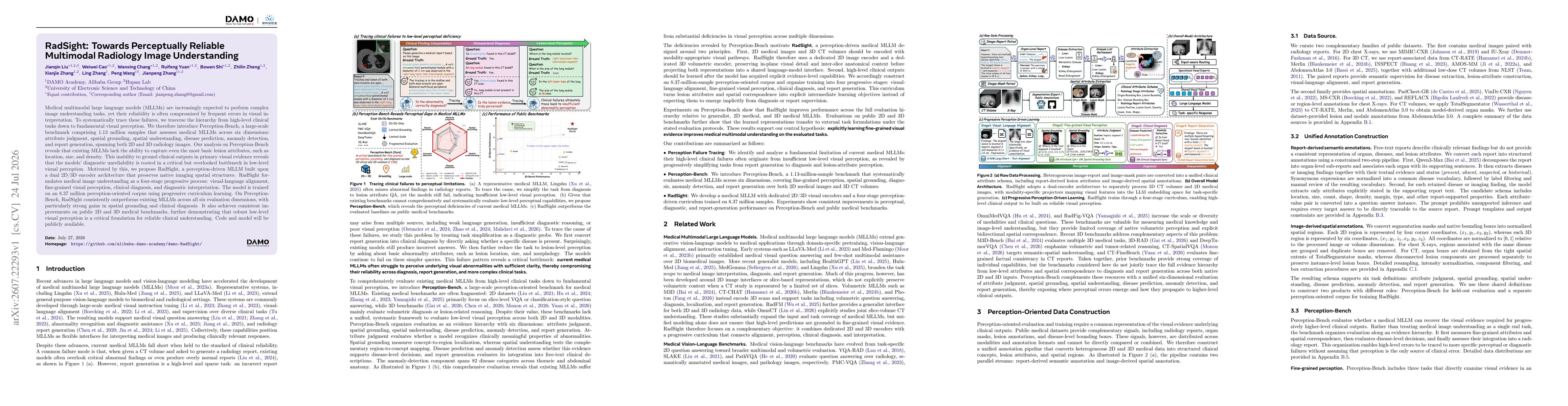 Thumbnail for RadSight: Towards Perceptually Reliable Multimodal Radiology Image Understanding