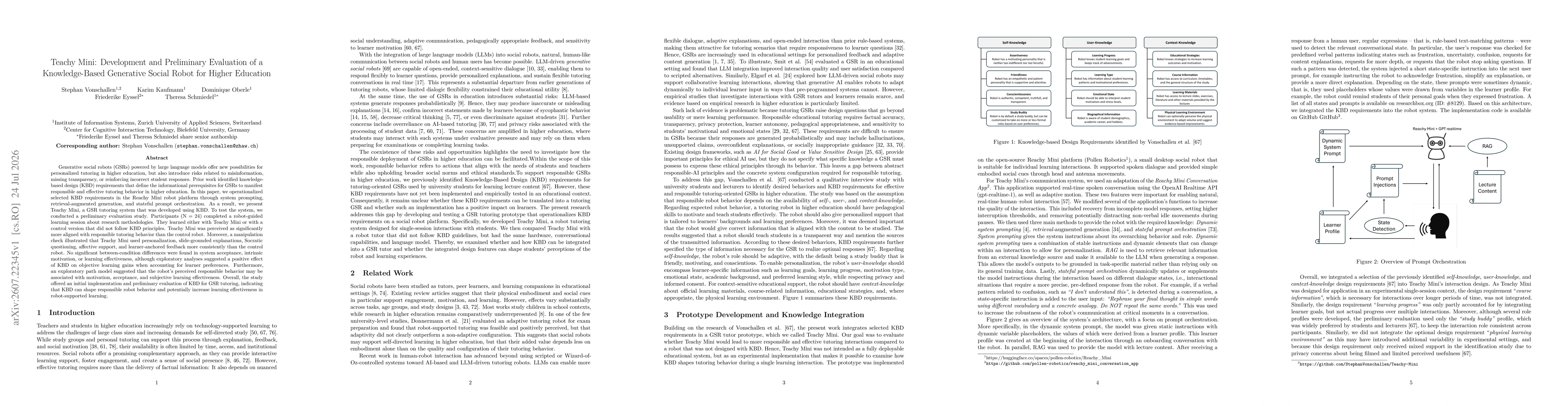 Thumbnail for Teachy Mini: Development and Preliminary Evaluation of a Knowledge-Based Generative Social Robot for Higher Education