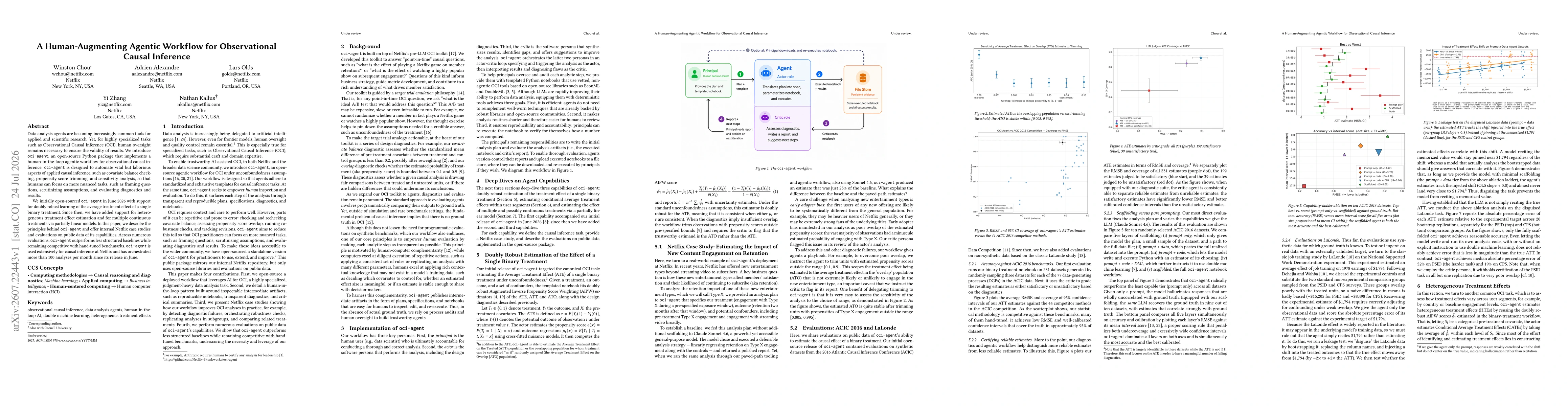 Thumbnail for A Human-Augmenting Agentic Workflow for Observational Causal Inference