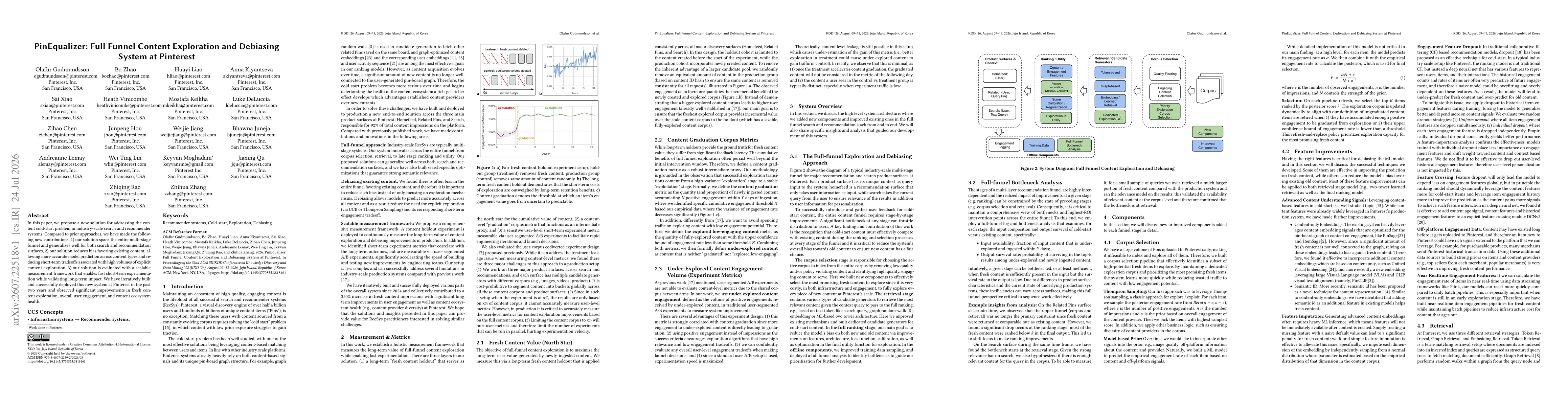 Thumbnail for PinEqualizer: Full Funnel Content Exploration and Debiasing System at Pinterest