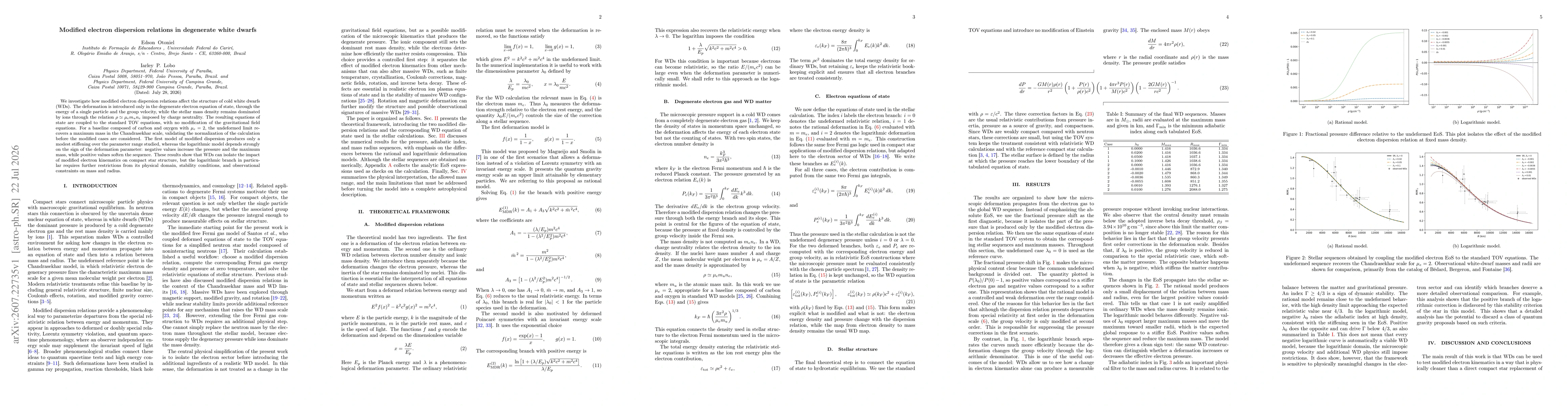 Thumbnail for Modified electron dispersion relations in degenerate white dwarfs