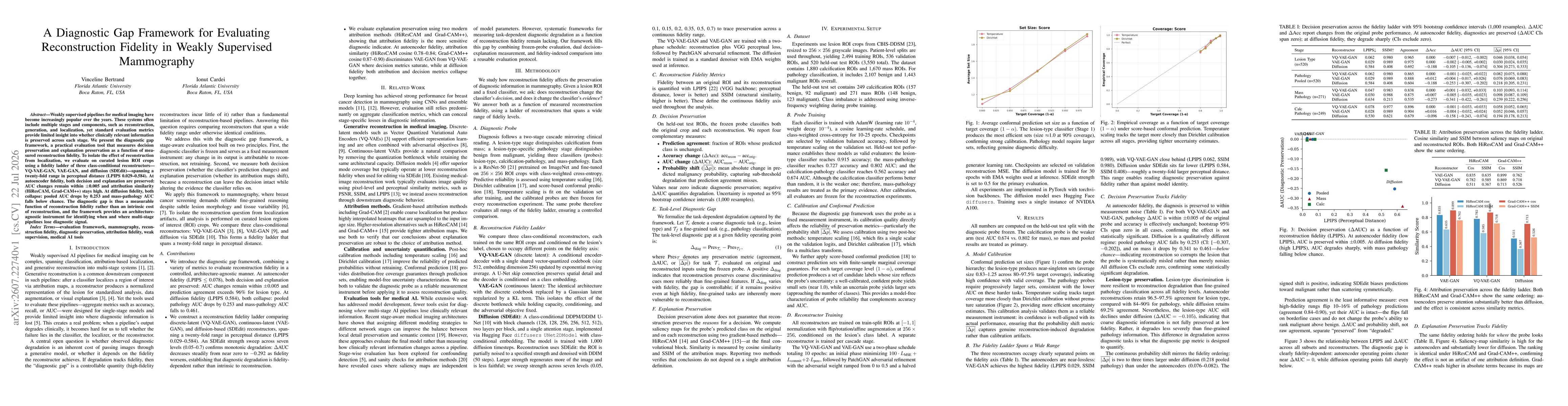 Thumbnail for A Diagnostic Gap Framework for Evaluating Reconstruction Fidelity in Weakly Supervised Mammography
