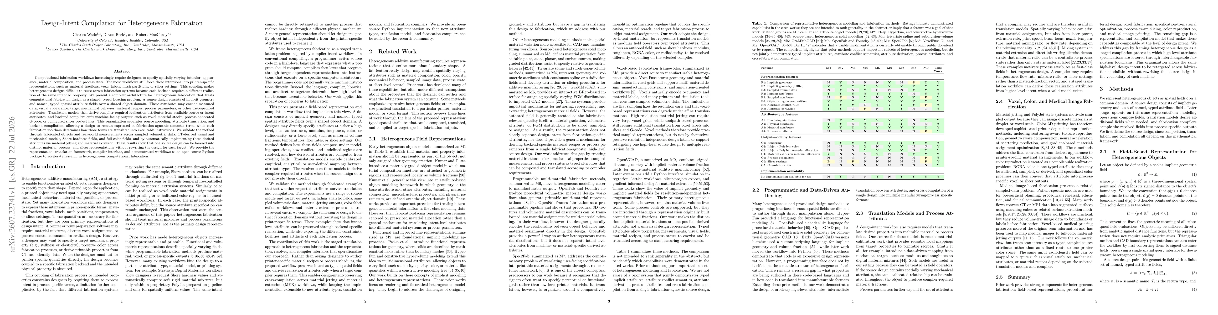 Thumbnail for Design-Intent Compilation for Heterogeneous Fabrication