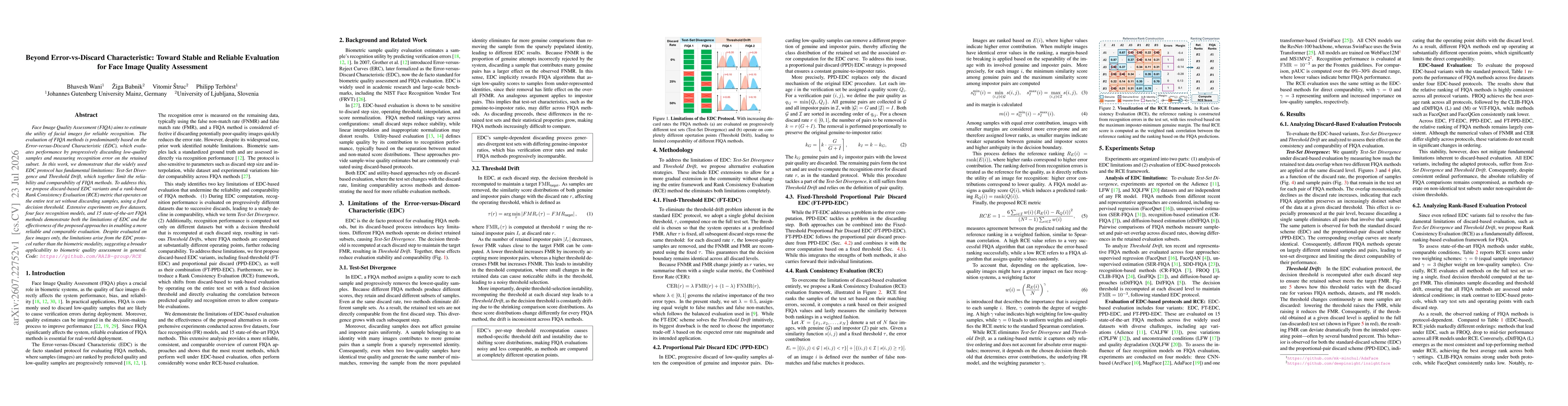Thumbnail for Beyond Error-vs-Discard Characteristic: Toward Stable and Reliable Evaluation for Face Image Quality Assessment