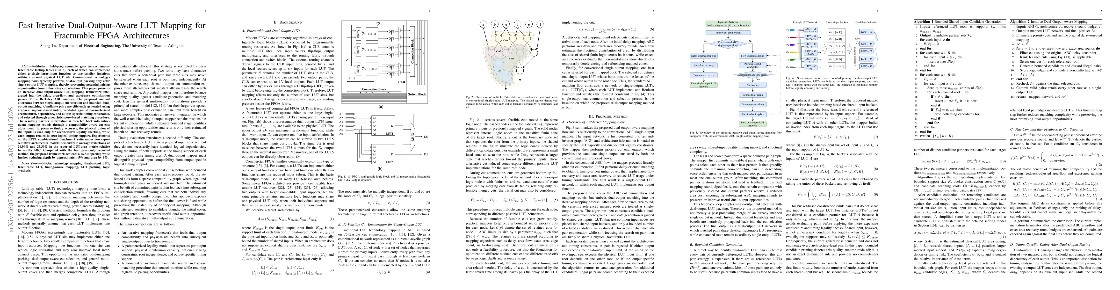 Thumbnail for Fast Iterative Dual-Output-Aware LUT Mapping for Fracturable FPGA Architectures