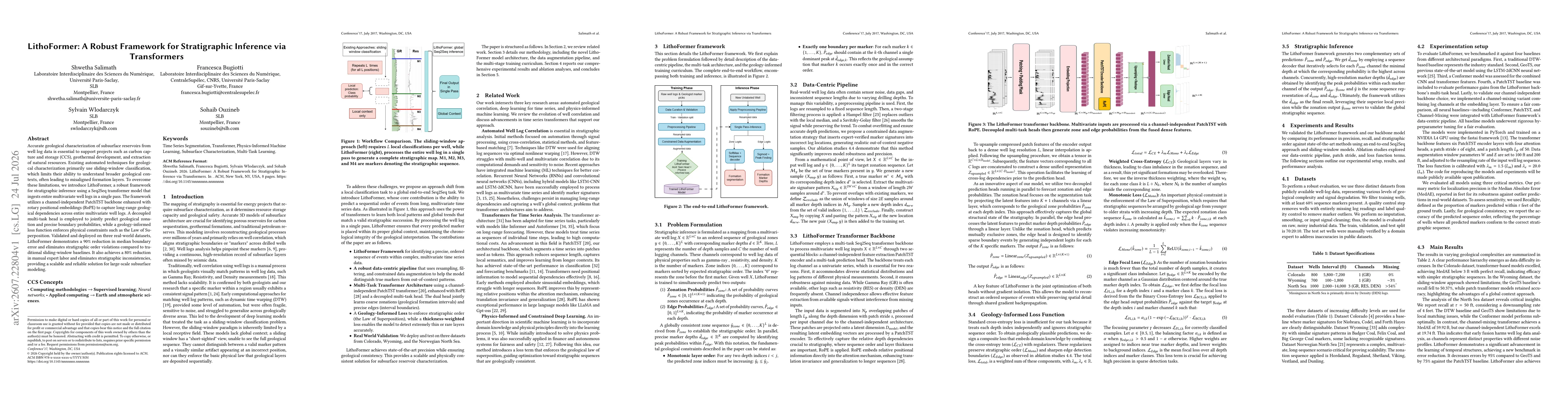 Thumbnail for LithoFormer: A Robust Framework for Stratigraphic Inference via Transformers