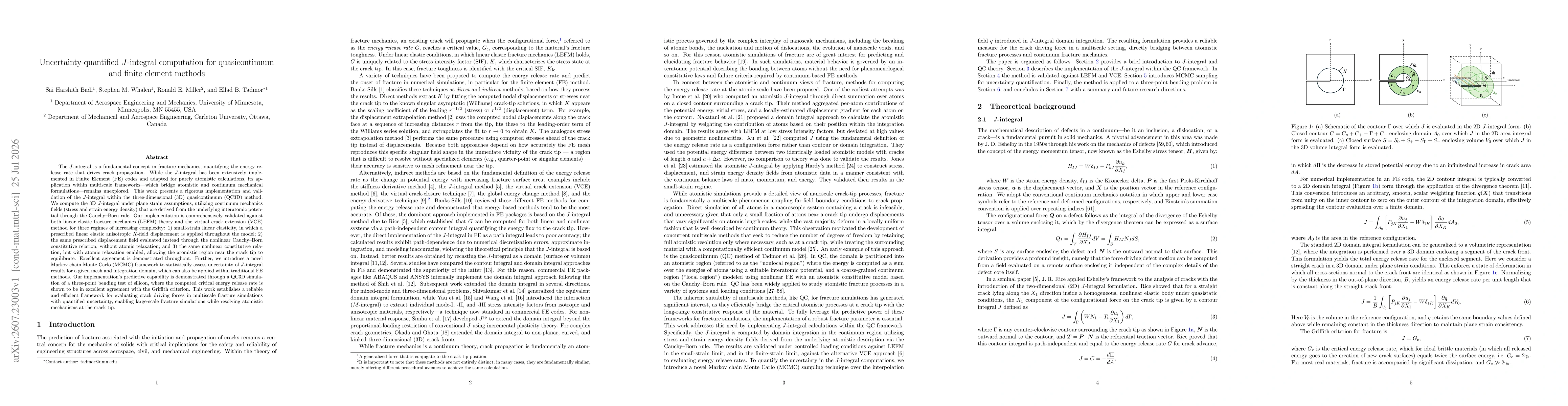 Thumbnail for Uncertainty-quantified $J$-integral computation for quasicontinuum and finite element methods