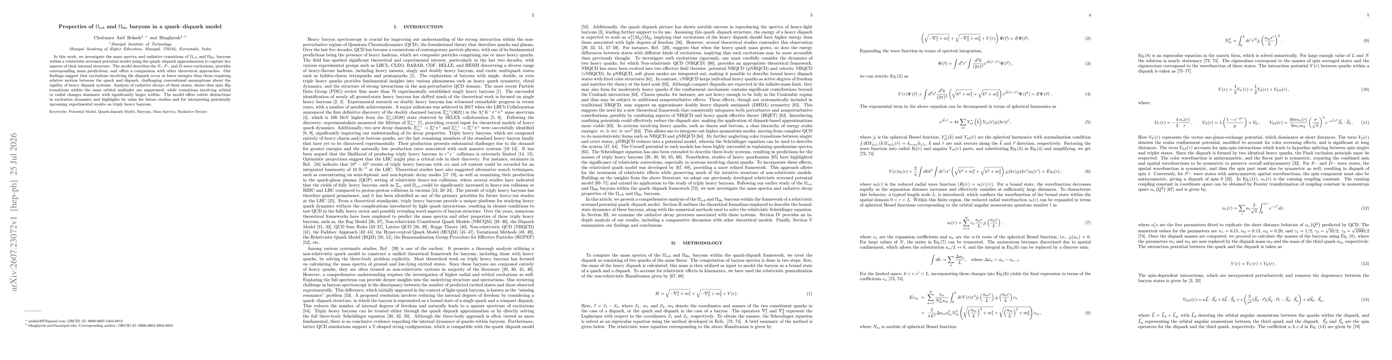 Thumbnail for Properties of $Ω_{ccb}$ and $Ω_{bbc}$ baryons in a quark-diquark model