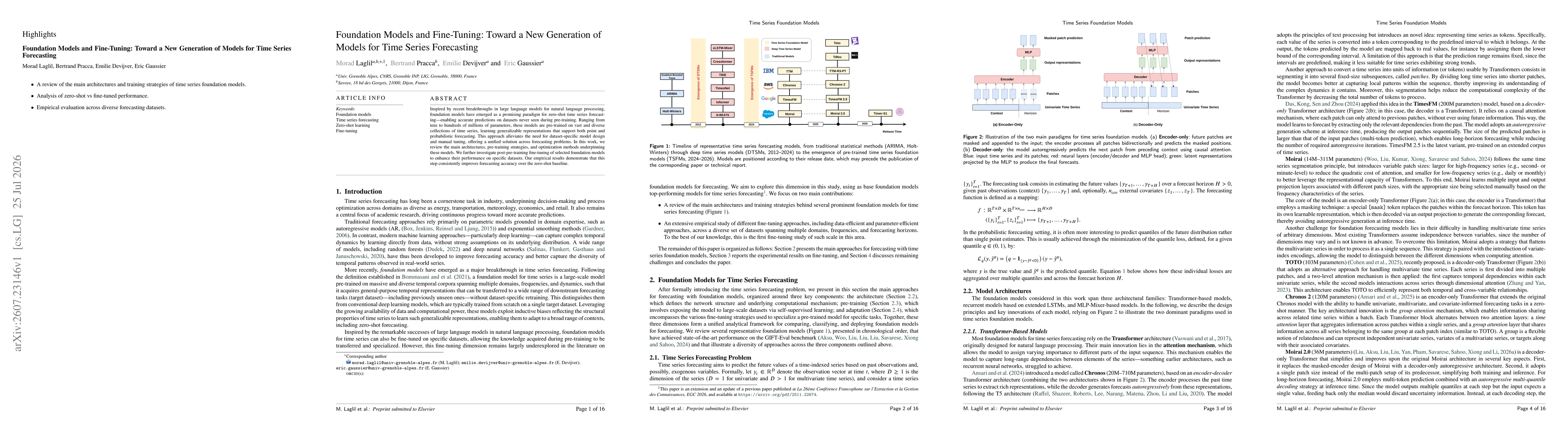 Thumbnail for Foundation Models and Fine-Tuning: Toward a New Generation of Models for Time Series Forecasting