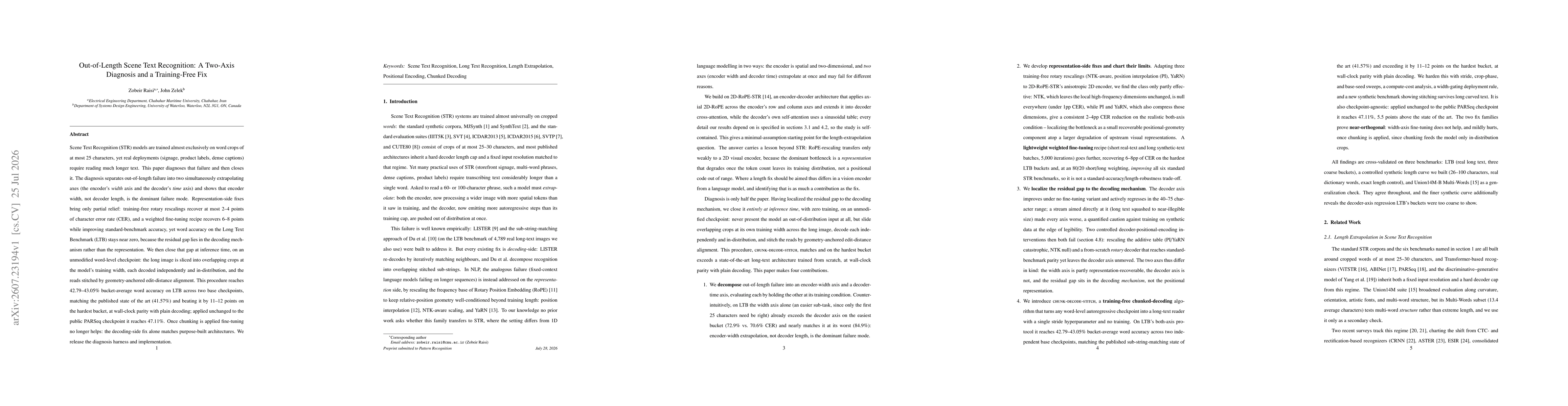 Thumbnail for Out-of-Length Scene Text Recognition: A Two-Axis Diagnosis and a Training-Free Fix