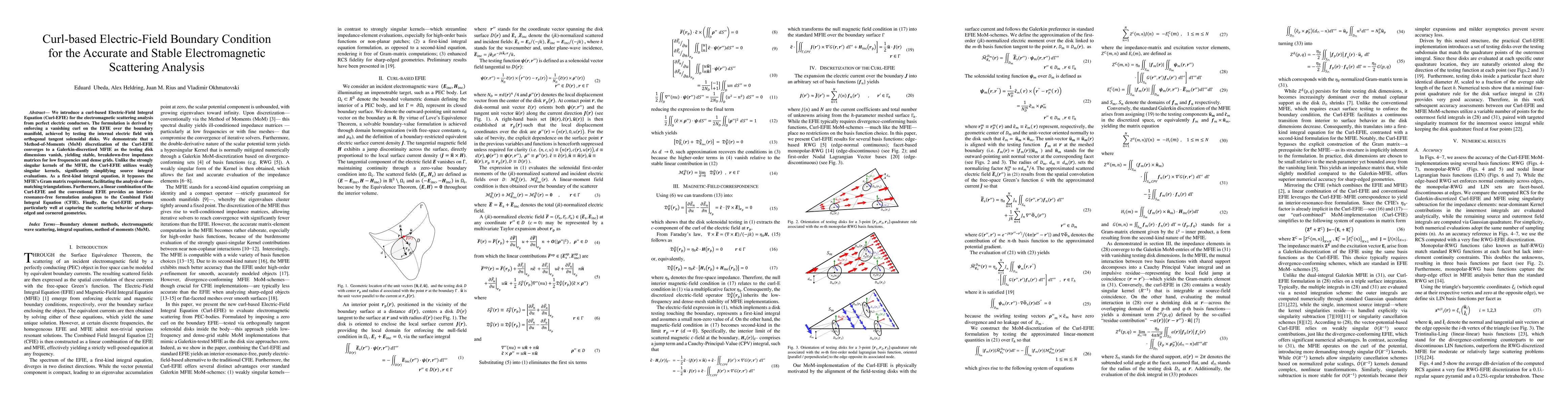 Thumbnail for Curl-based Electric-Field Boundary Condition for the Accurate and Stable Electromagnetic Scattering Analysis