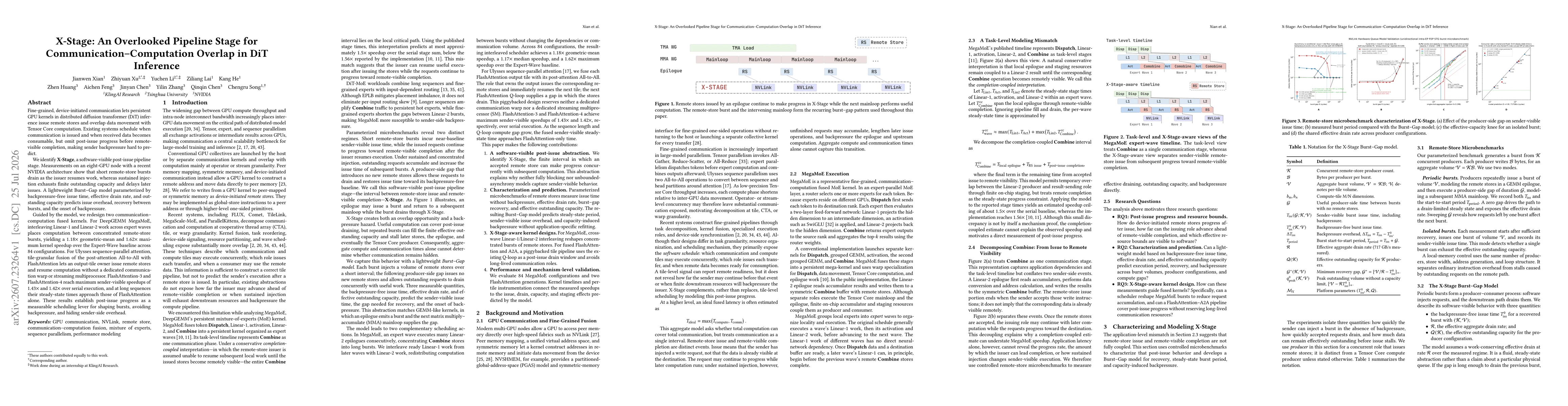 Thumbnail for X-Stage: An Overlooked Pipeline Stage for Communication-Computation Overlap in DiT Inference