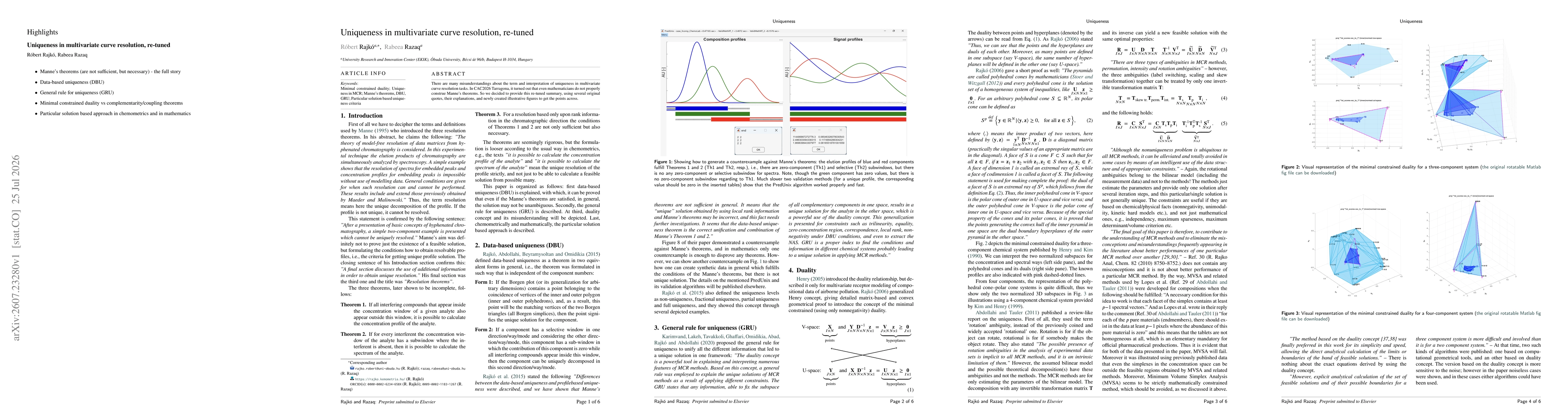 Thumbnail for Uniqueness in multivariate curve resolution, re-tuned