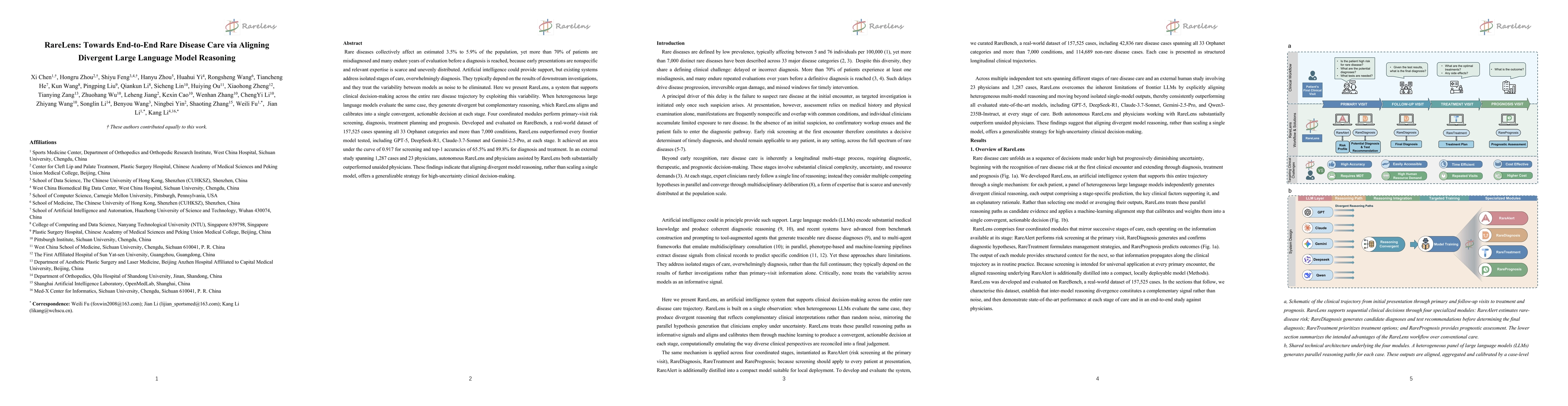 Thumbnail for RareLens: Towards End-to-End Rare Disease Care via Aligning Divergent Large Language Model Reasoning