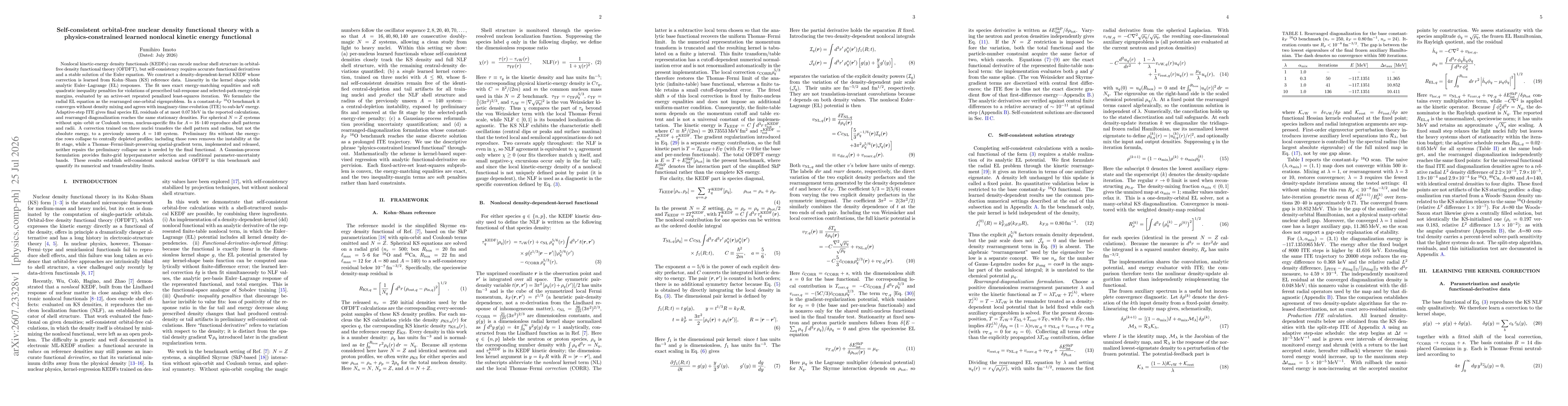Thumbnail for Self-consistent orbital-free nuclear density functional theory with a physics-constrained learned nonlocal kinetic energy functional