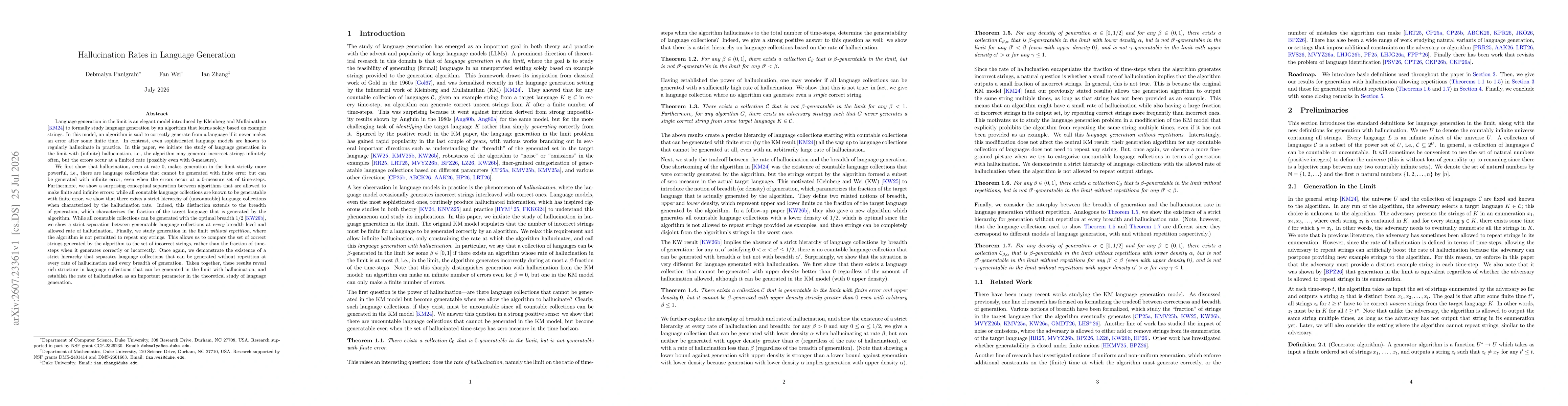 Thumbnail for Hallucination Rates in Language Generation
