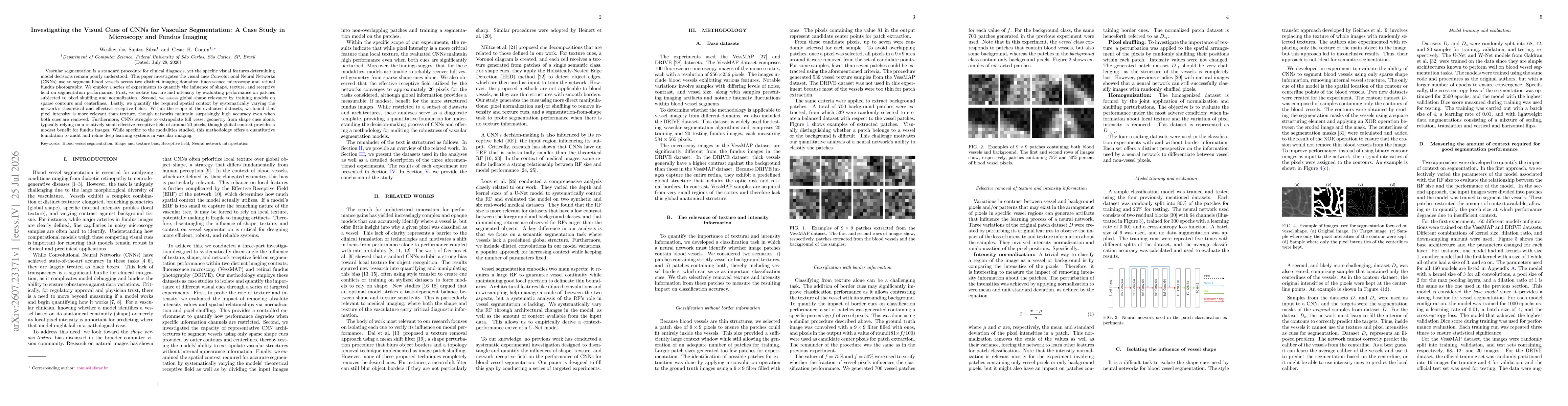Thumbnail for Investigating the Visual Cues of CNNs for Vascular Segmentation: A Case Study in Microscopy and Fundus Imaging