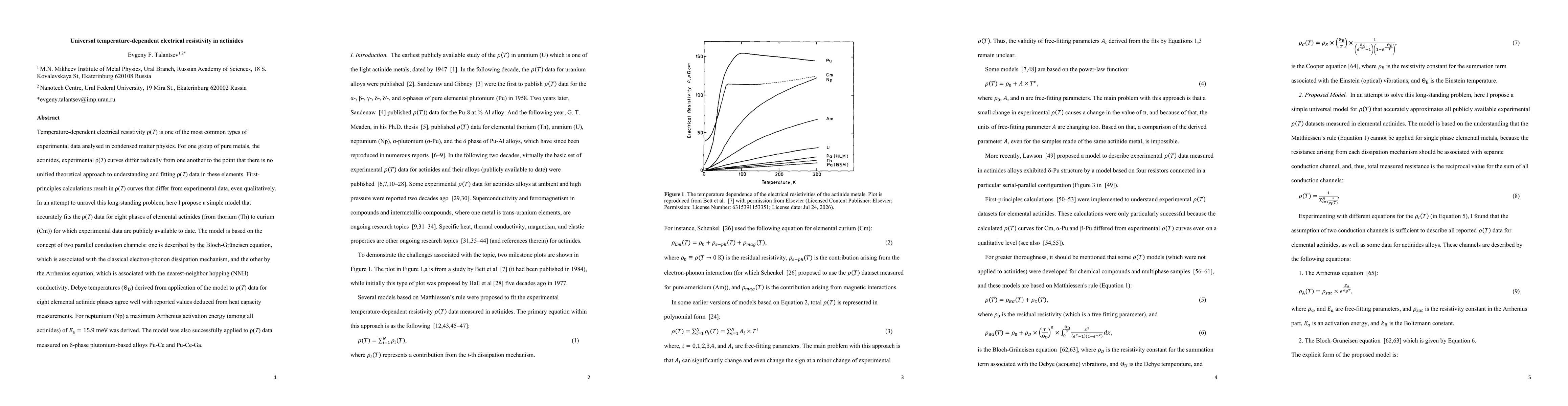 Thumbnail for Universal temperature-dependent electrical resistivity in actinides