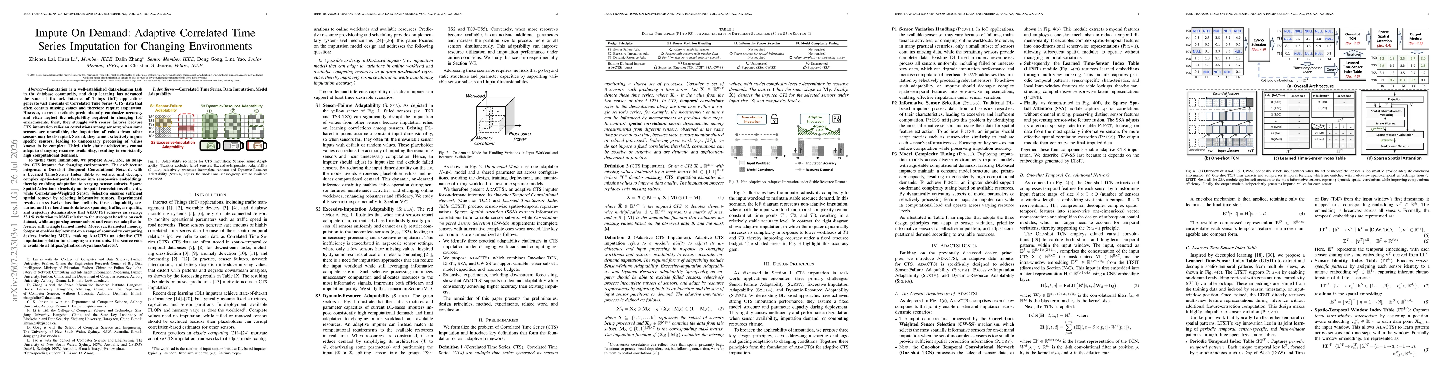 Thumbnail for Impute On-Demand: Adaptive Correlated Time Series Imputation for Changing Environments