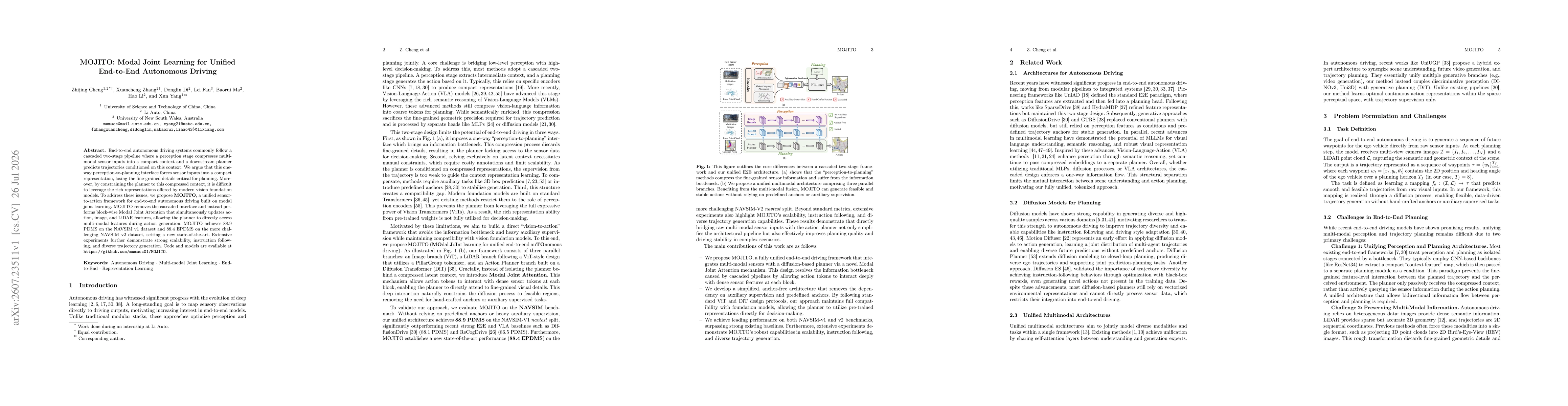 Thumbnail for MOJITO: Modal Joint Learning for Unified End-to-End Autonomous Driving