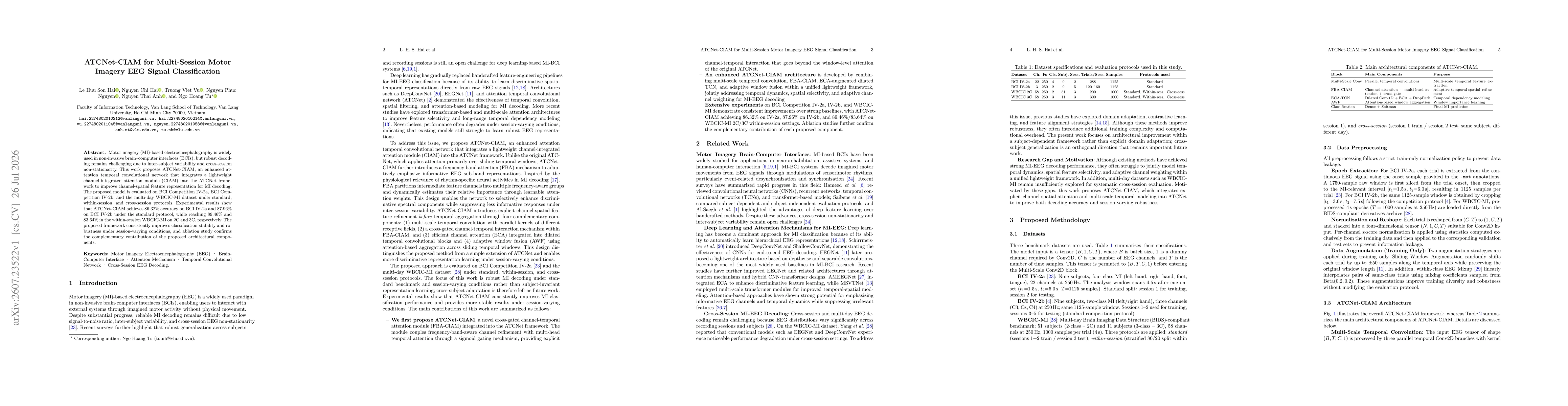 Thumbnail for ATCNet-CIAM for Multi-Session Motor Imagery EEG Signal Classification