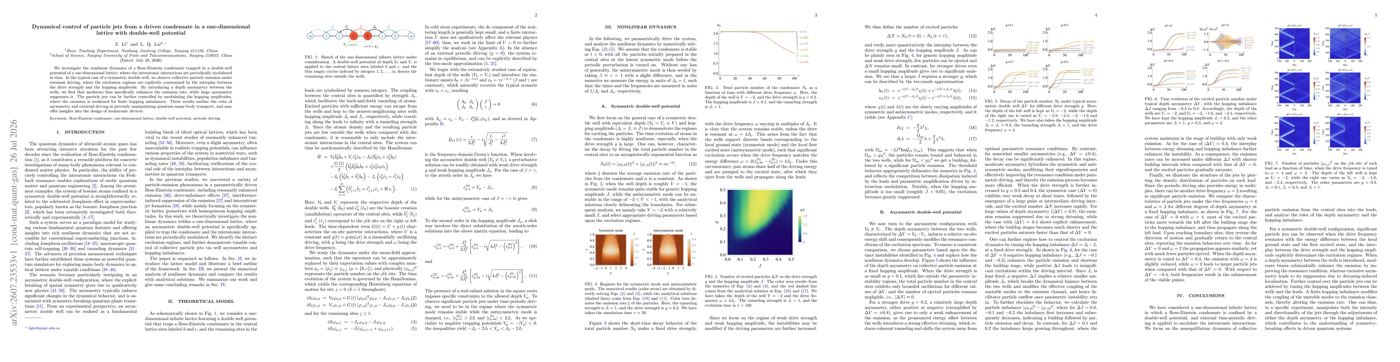 Thumbnail for Dynamical control of particle jets from a driven condensate in a one-dimensional lattice with double-well potential
