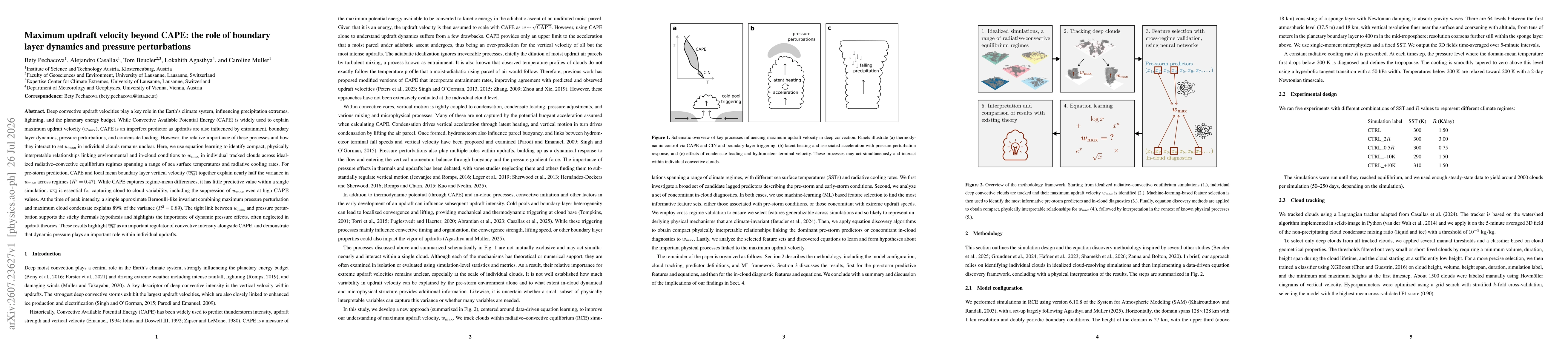 Thumbnail for Maximum updraft velocity beyond CAPE: the role of boundary layer dynamics and pressure perturbations
