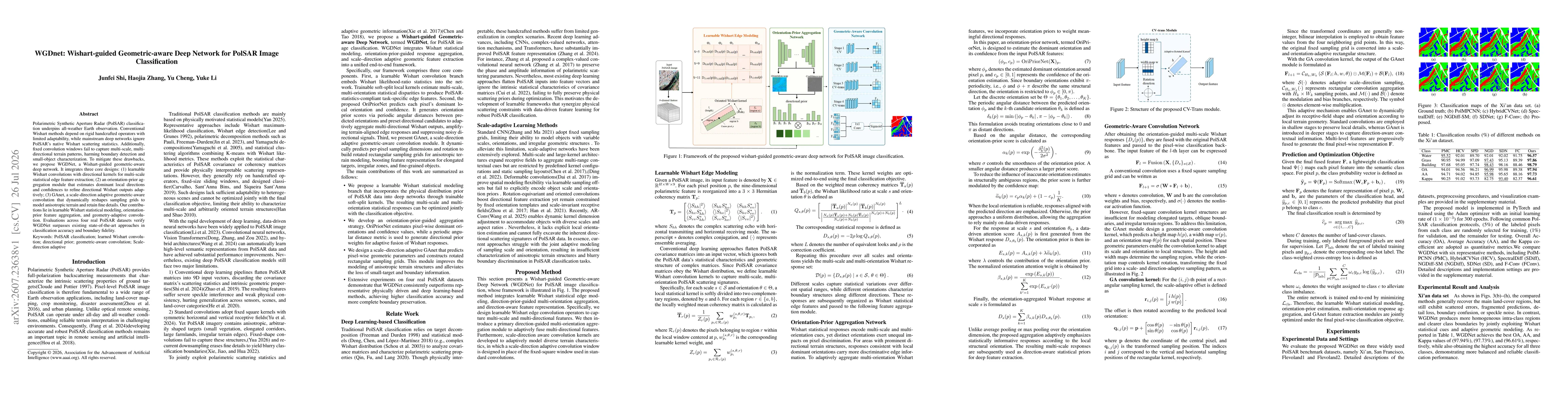 Thumbnail for WGDnet: Wishart-guided Geometric-aware Deep Network for PolSAR Image Classification