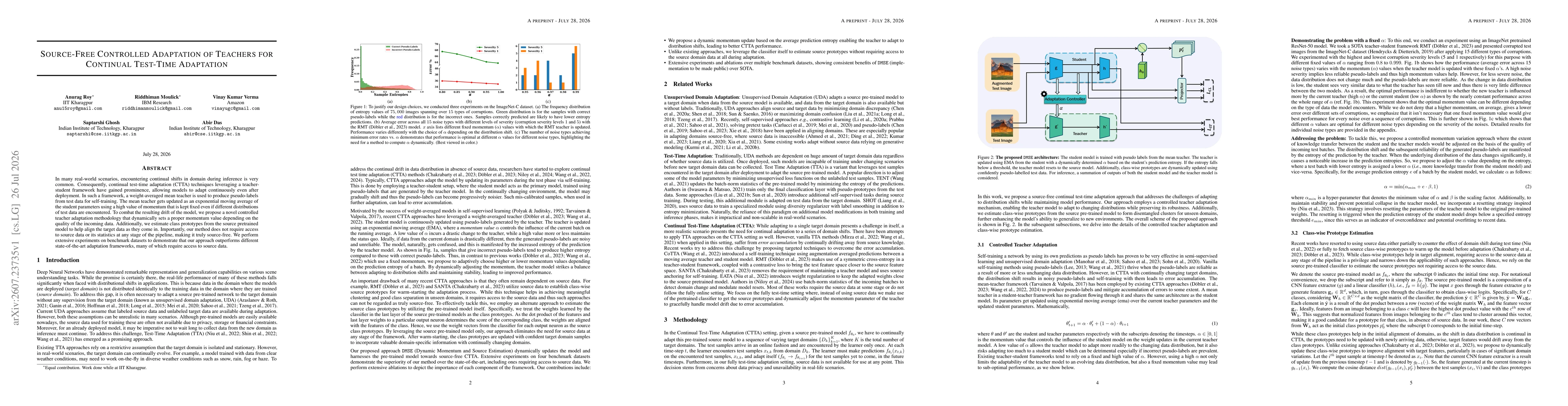 Thumbnail for Source-Free Controlled Adaptation of Teachers for Continual Test-Time Adaptation
