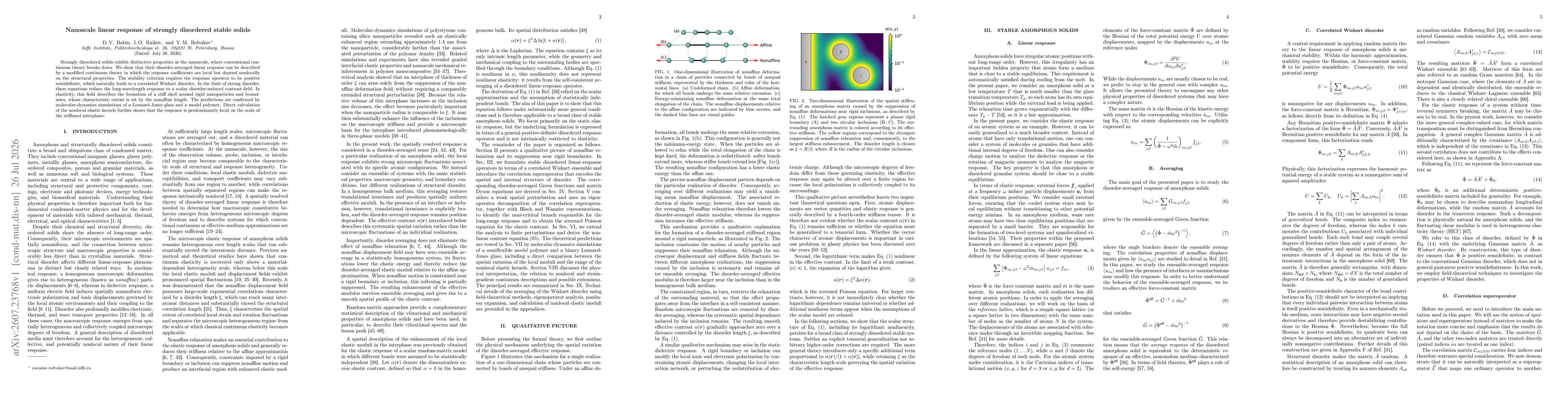 Thumbnail for Nanoscale linear response of strongly disordered stable solids