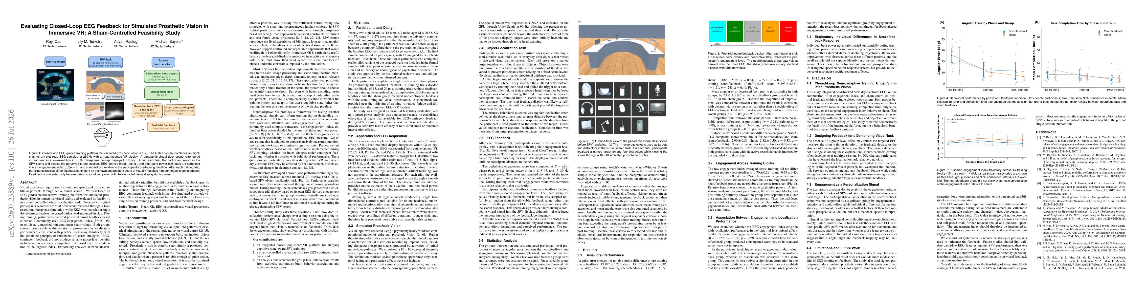 Thumbnail for Evaluating Closed-Loop EEG Feedback for Simulated Prosthetic Vision in Immersive VR: A Sham-Controlled Feasibility Study