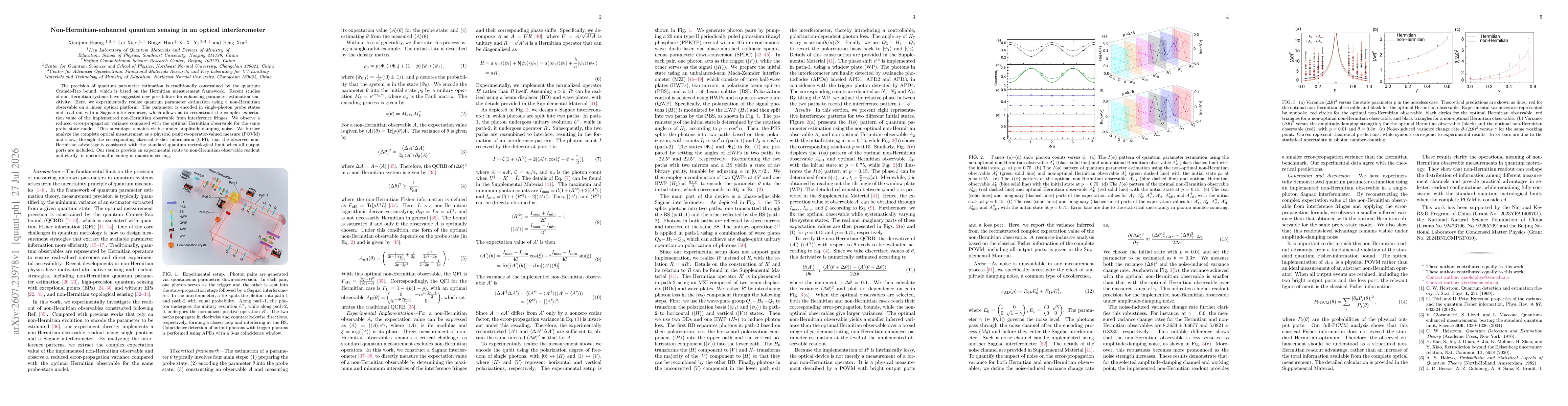 Thumbnail for Non-Hermitian-enhanced quantum sensing in an optical interferometer