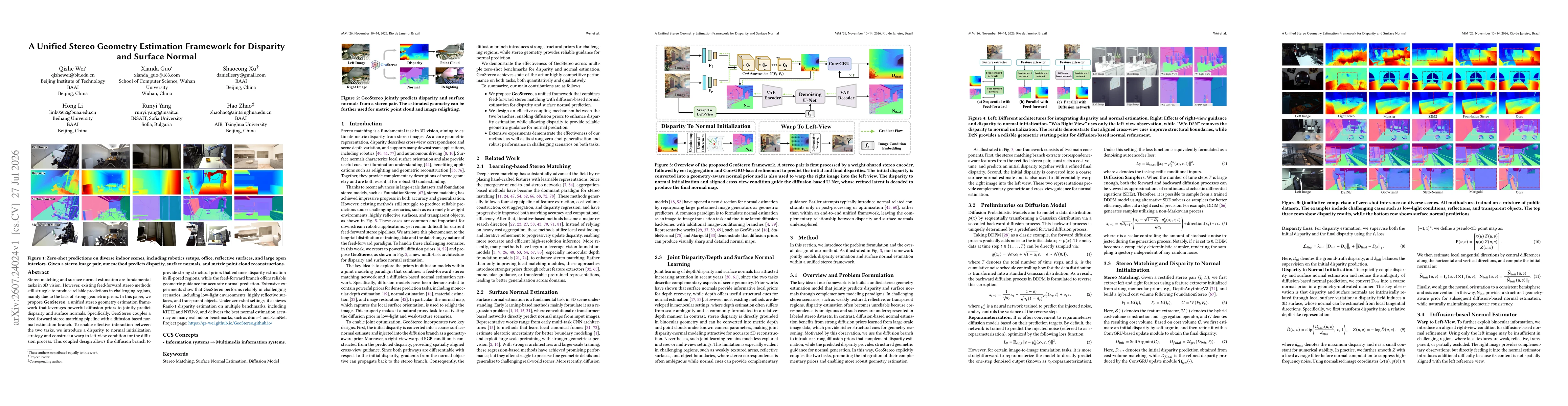 Thumbnail for A Unified Stereo Geometry Estimation Framework for Disparity and Surface Normal