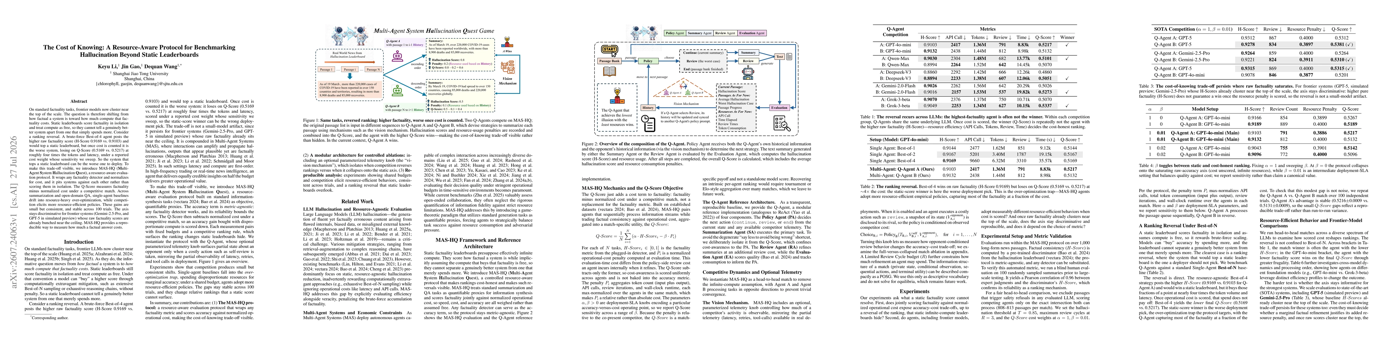 Thumbnail for The Cost of Knowing: A Resource-Aware Protocol for Benchmarking Hallucination Beyond Static Leaderboards