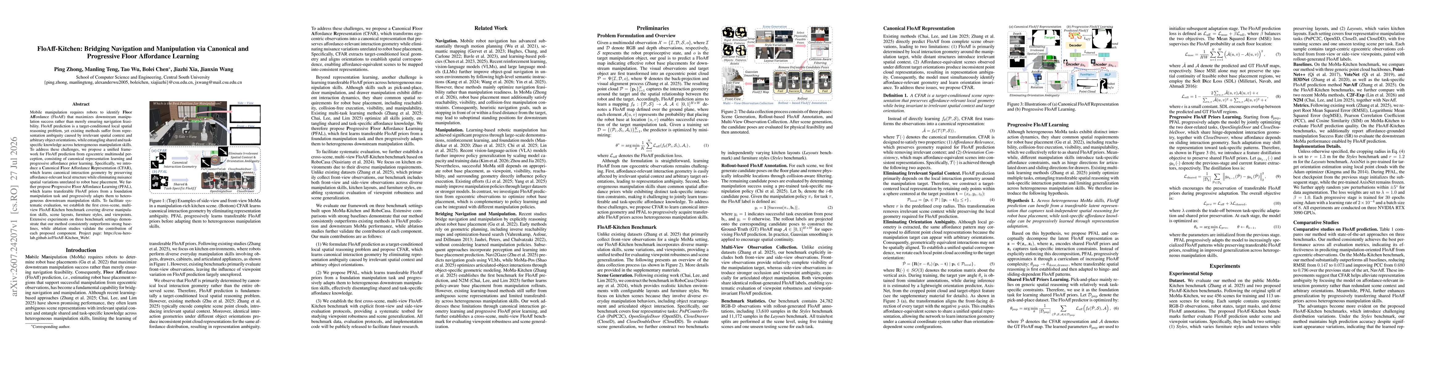 Thumbnail for FloAff-Kitchen: Bridging Navigation and Manipulation via Canonical and Progressive Floor Affordance Learning