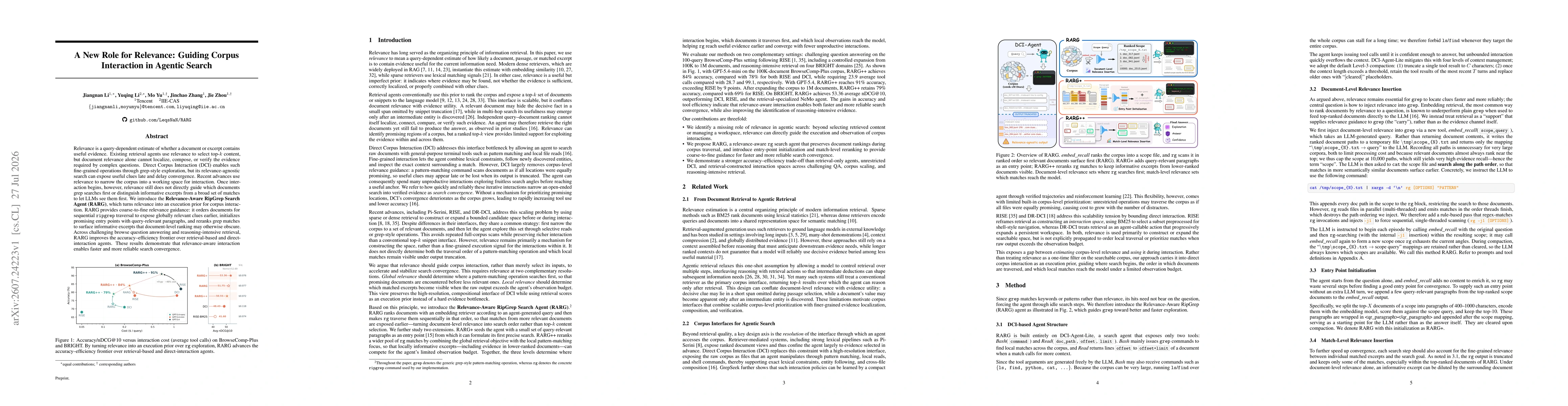 Thumbnail for A New Role for Relevance: Guiding Corpus Interaction in Agentic Search