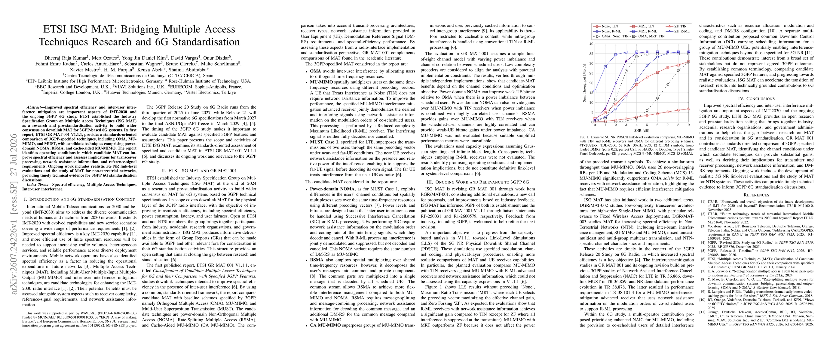 Thumbnail for ETSI ISG MAT: Bridging Multiple Access Techniques Research and 6G Standardisation