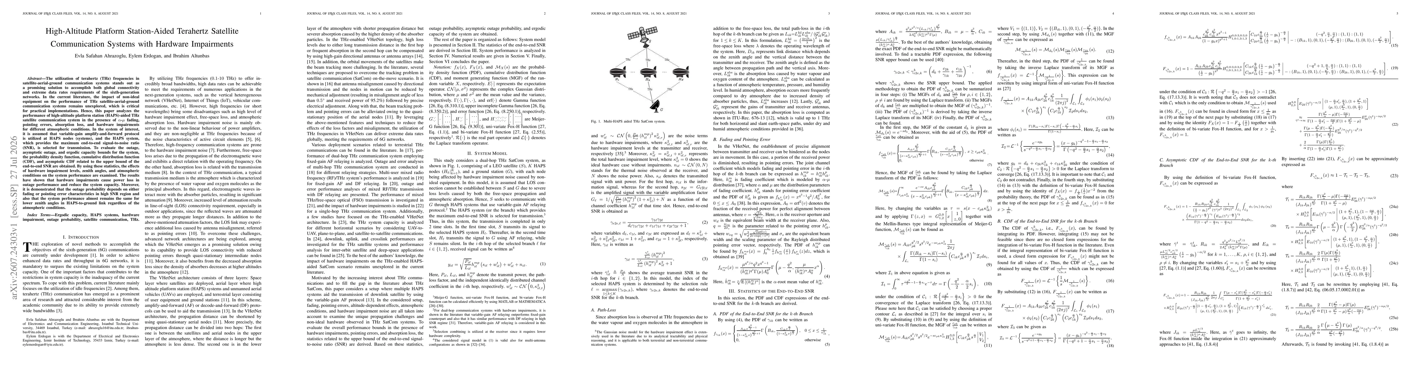 Thumbnail for High-Altitude Platform Station-Aided Terahertz Satellite Communication Systems with Hardware Impairments