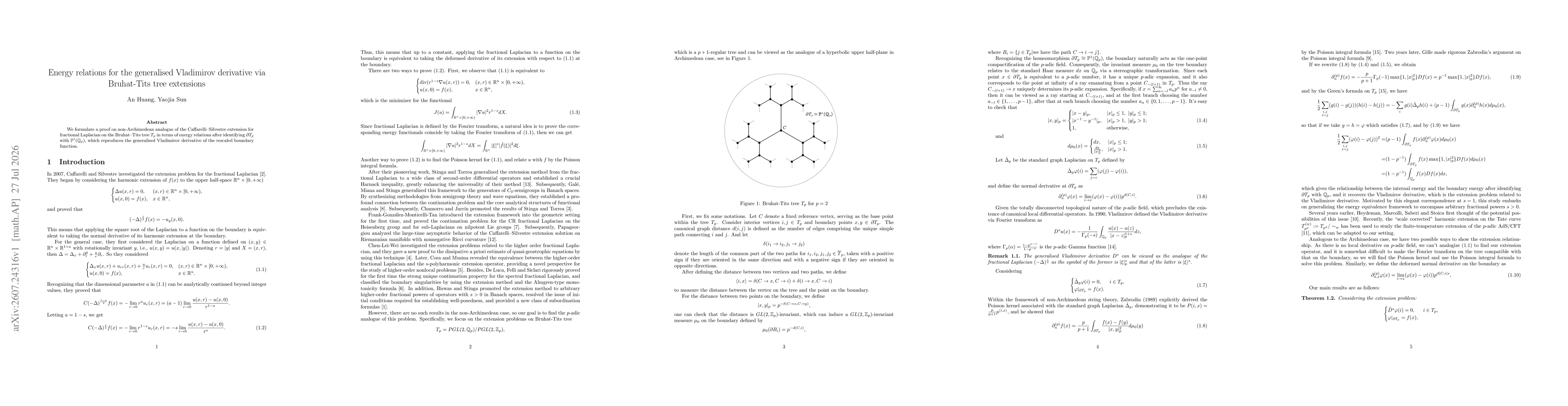 Thumbnail for Energy relations for the generalised Vladimirov derivative via Bruhat-Tits tree extensions