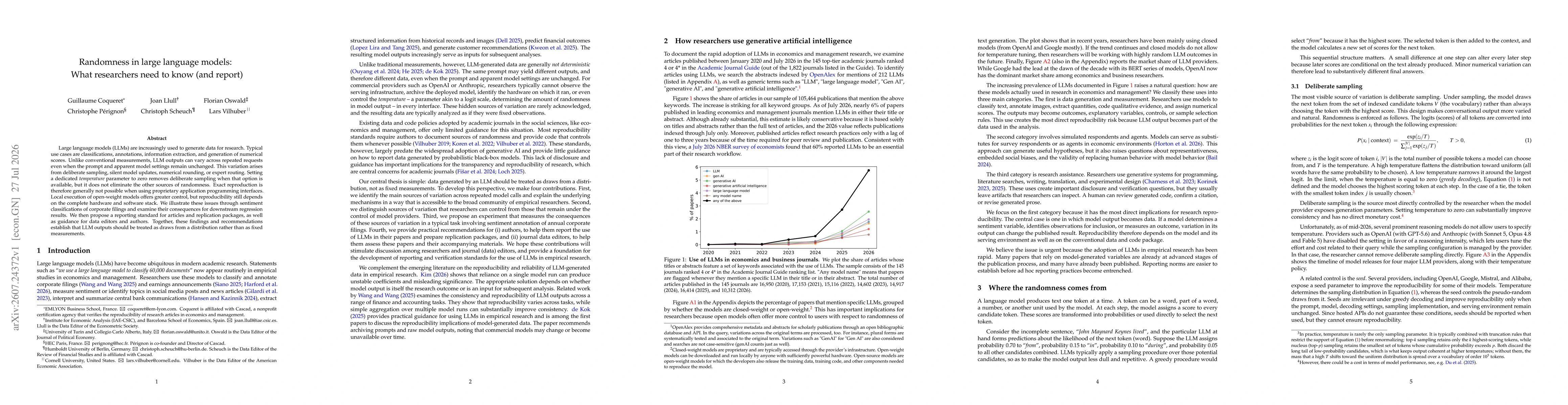 Thumbnail for Randomness in large language models: What researchers need to know (and report)