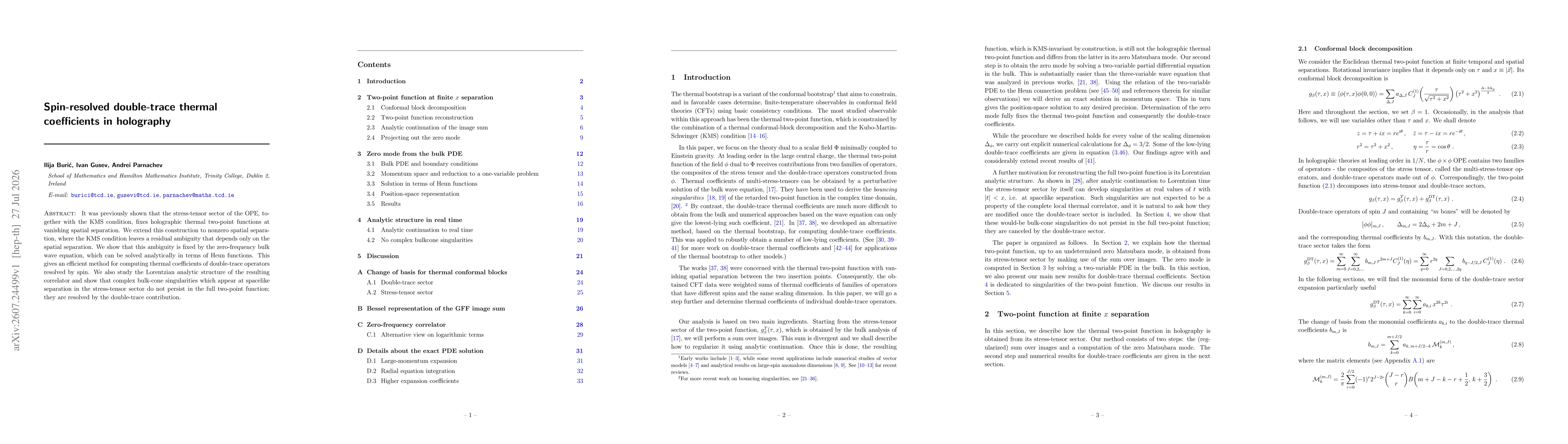 Thumbnail for Spin-resolved double-trace thermal coefficients in holography