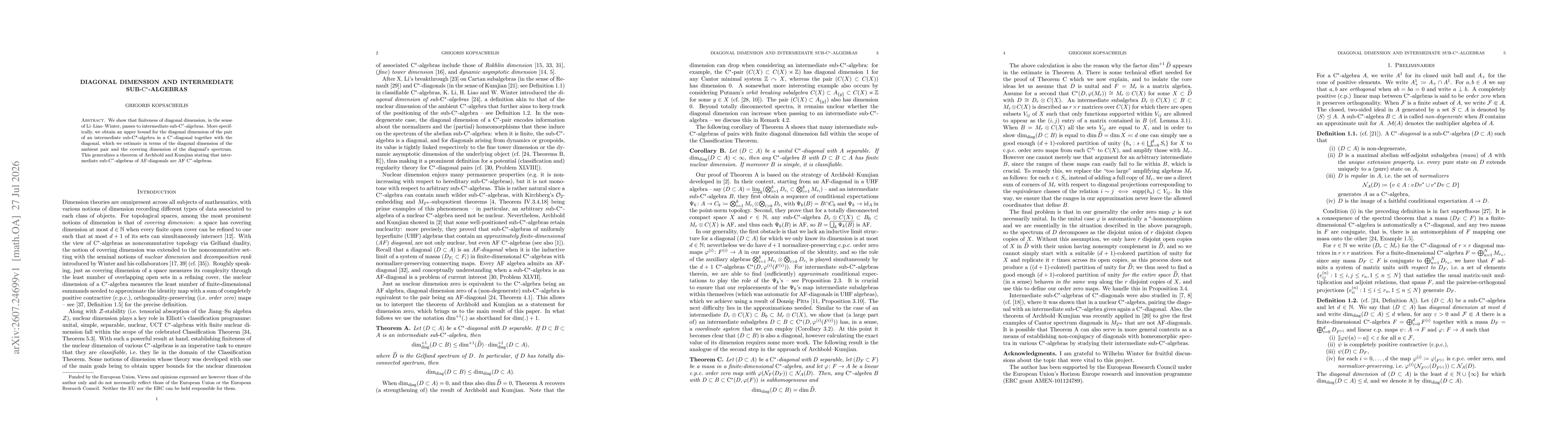 Thumbnail for Diagonal dimension and intermediate sub-C*-algebras