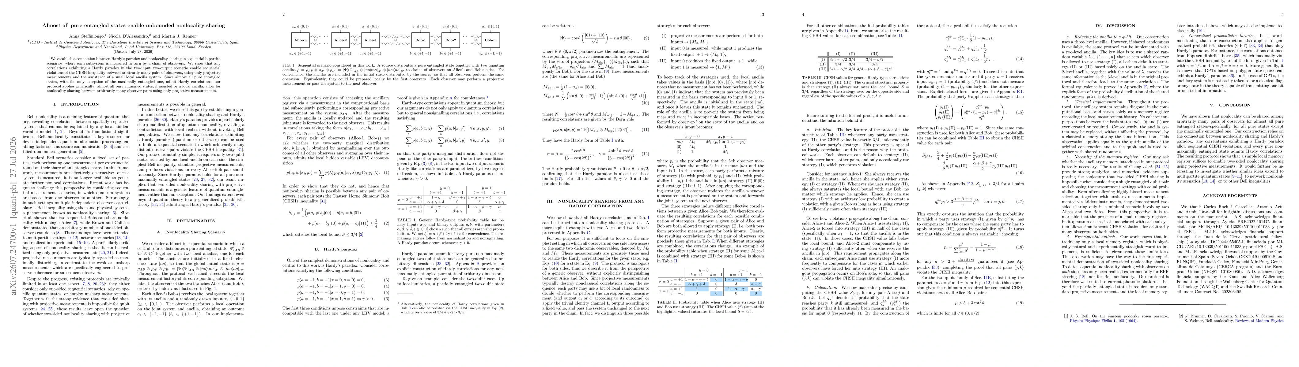 Thumbnail for Almost all pure entangled states enable unbounded nonlocality sharing