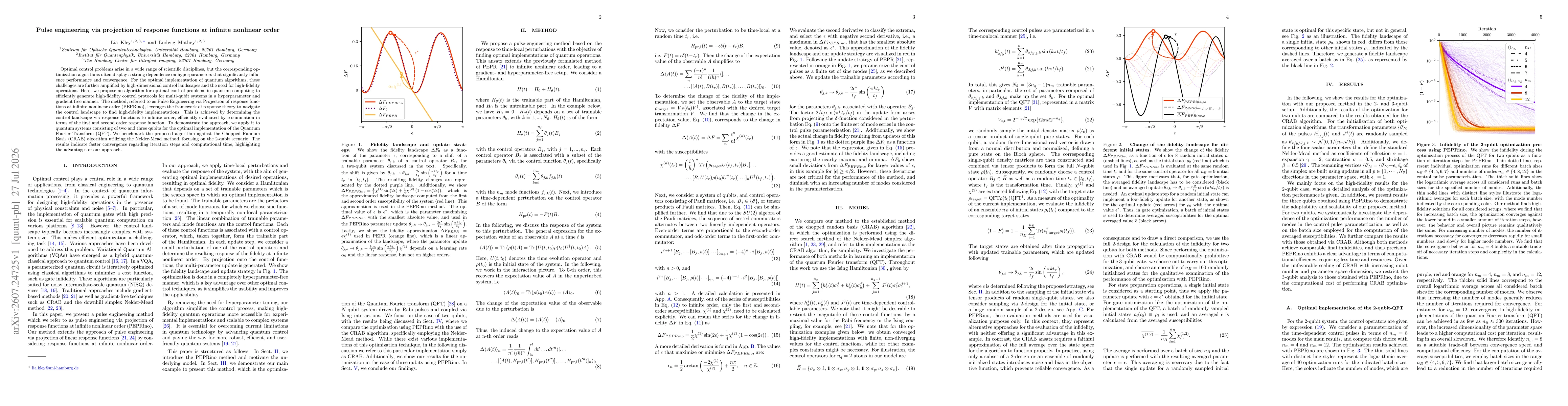 Thumbnail for Pulse engineering via projection of response functions at infinite nonlinear order