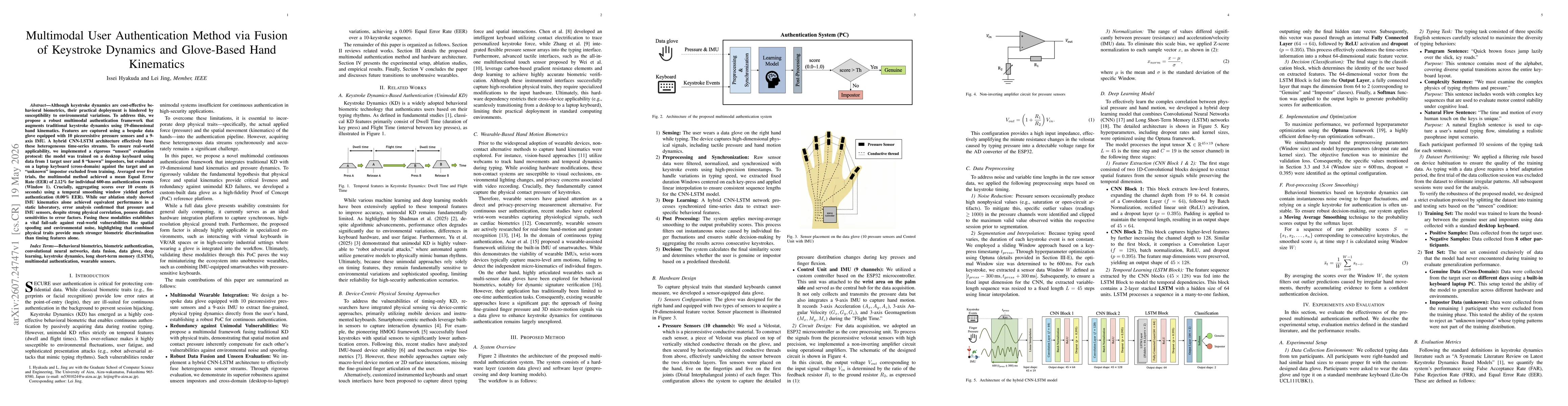 Thumbnail for Multimodal User Authentication Method via Fusion of Keystroke Dynamics and Glove-Based Hand Kinematics